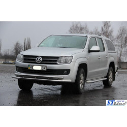Купити Передній захист ST018-2 (нерж) для Volkswagen Amarok 2010-2022 рр