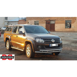 Купити Передній захист ST018-2 (нерж) для Volkswagen Amarok 2010-2022 рр