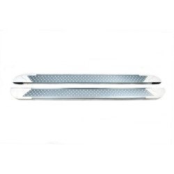 Купить Боковые пороги Allmond White (2 шт., алюминий) для Nissan Pathfinder R51 2005-2014 гг