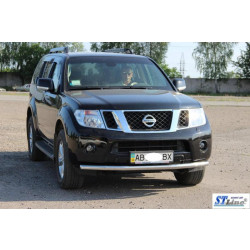 Купити Передній захист ST008 (нерж) для Nissan Navara 2006-2015 рр
