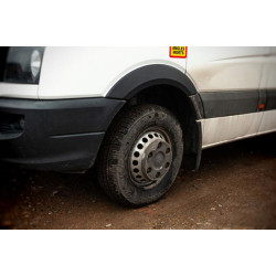 Купити Накладки на арки широкі (4 шт, чорні) для Volkswagen Crafter 2006-2016 рр