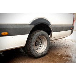 Купити Накладки на арки широкі (4 шт, чорні) для Volkswagen Crafter 2006-2016 рр