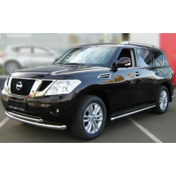 Купити Нижня подвійна губа (нерж) для Nissan Pathfinder R51 2005-2014рр