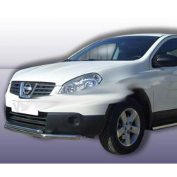 Купити Передній подвійний вус ST014 (нерж) 70/48 мм для Nissan Qashqai 2010-2014рр
