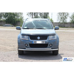 Купити Передній подвійний вус 60/42мм (нерж) для Suzuki Grand Vitara 2005-2017 рр