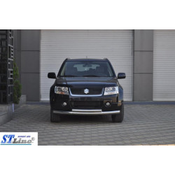 Купити Передній подвійний вус 60/42мм (нерж) для Suzuki Grand Vitara 2005-2017 рр