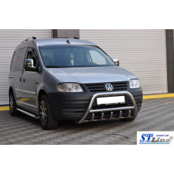 Купити Кенгурятник WT003 (нерж) 50мм, без напису для Volkswagen Caddy 2004-2010 рр