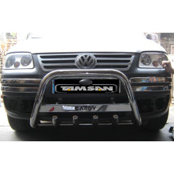 Купити Кенгурятник WT003 (нерж) 50мм, без напису для Volkswagen Caddy 2004-2010 рр