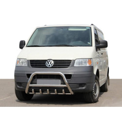 Купити Кенгурятник WT003 (нерж) 50мм, без напису для Volkswagen T5 Transporter 2003-2010 рр