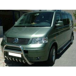Купити Кенгурятник WT003 (нерж) 50мм, без напису для Volkswagen T5 Transporter 2003-2010 рр