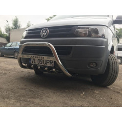 Купити Кенгурятник WT003 (нерж) 51 мм, без напису для Volkswagen T5 2010-2015 рр