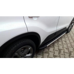 Купити Бокові пороги Duru (2 шт., Алюміній) для Suzuki Vitara 2015- рр