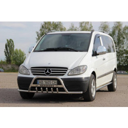 Купити Кенгурятник WT004-Plus з вусами (нерж.) для Mercedes Viano 2004-2014 рр