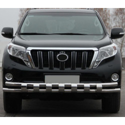Купити Передній захист ST016-2 (нерж) для Toyota Land Cruiser Prado 150