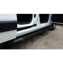 Купити Бокові пороги Мосту Блек (2 шт, алюмін. профілю.) для Peugeot Bipper