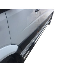 Купити Бічні труби (2 шт., нерж.) d60, середня база для Mercedes Sprinter W907/W910 2018- рр