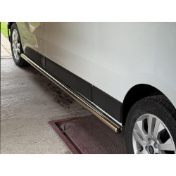 Купити Бічні труби (2 шт., нерж.) 60 мм, коротка база для Nissan NV300/Primastar 2016-рр