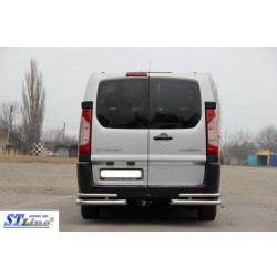 Купити Задні кути AK003-Double (2 шт., нерж.) для Fiat Scudo 2007-2015 рр