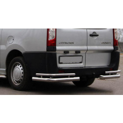 Купити Задні кути AK003-Double (2 шт., нерж.) для Fiat Scudo 2007-2015 рр