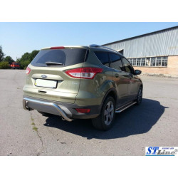 Купити Задня дуга AK007 (нерж) для Ford Kuga/Escape 2013-2019 рр