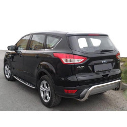 Купити Задня дуга AK007 (нерж) для Ford Kuga/Escape 2013-2019 рр