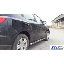 Купити Бічні труби (2 шт., нерж) для Geely Emgrand X7