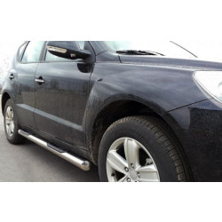Купити Бічні труби (2 шт., нерж) для Geely Emgrand X7