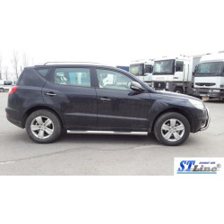 Купити Бічні труби (2 шт., нерж) для Geely Emgrand X7