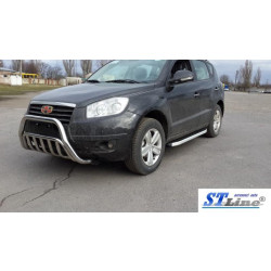 Купити Кенгурятник WT002 (нерж.) для Geely Emgrand X7