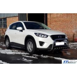 Купити Передній захист WT021 (нерж.) для Mazda CX-5 2012-2017рр