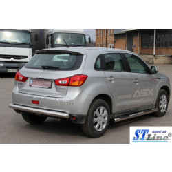 Купити Бічні труби BB002 (2 шт., нерж.) для Mitsubishi ASX 2010-2023 рр