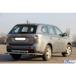 Купити Задня дуга AK004 (нерж) для Mitsubishi Outlander 2012-2021 рр