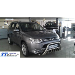 Купити Кенгурятник WT002 (нерж.) для Mitsubishi Outlander 2012-2021 рр