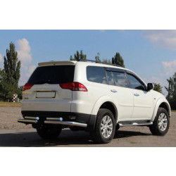 Купити Задній захист AK003-Special (2 шт., нерж) для Mitsubishi Pajero Sport 2008-2015 рр