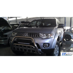Купити Передній захист WT002 (нерж.) для Mitsubishi Pajero Sport 2008-2015 рр