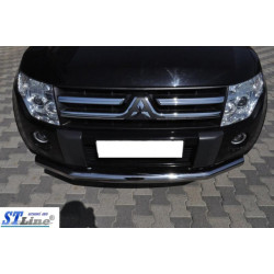 Купити Передній захист ST008 (нерж.) для Mitsubishi Pajero Wagon IV