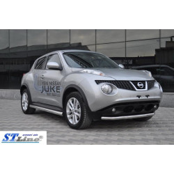 Купити Бічні труби Ø60 (2 шт., нерж.) для Nissan Juke 2010-2019 рр