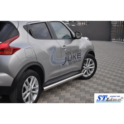 Купити Бічні труби Ø60 (2 шт., нерж.) для Nissan Juke 2010-2019 рр