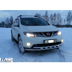 Купити Передній захист ST015 (нерж) для Nissan Murano 2008-2014 рр