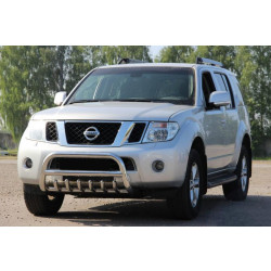 Купити Кенгурятник WT008 (нерж) для Nissan Pathfinder R51 2005-2014рр
