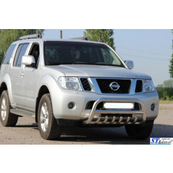 Купити Кенгурятник WT008 (нерж) для Nissan Pathfinder R51 2005-2014рр