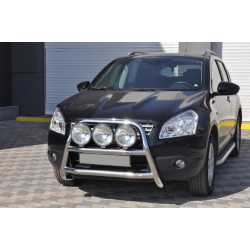 Купити Кенгурятник WT018 (нерж.) для Nissan Qashqai 2007-2010 рр