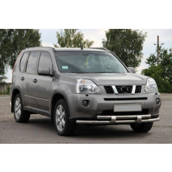 Купити Передній захист ST015/2 (нерж) для Nissan X-trail T31 2007-2014рр