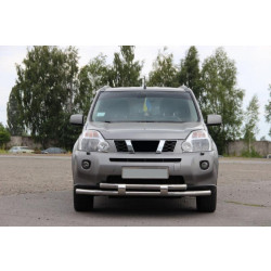 Купити Передній захист ST015/2 (нерж) для Nissan X-trail T31 2007-2014рр