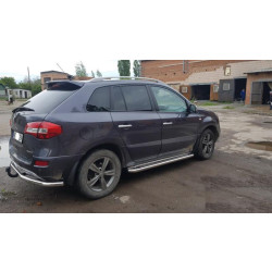 Купити Бокові пороги Premium (2 шт., нерж.) 60 мм для Renault Koleos 2008-2016 рр