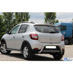 Купити Задня дуга AK007 (нерж) для Renault Sandero 2013-2022 рр