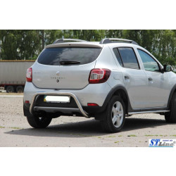 Купити Задня дуга AK007 (нерж) для Renault Sandero 2013-2022 рр