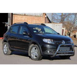 Купити Передня дуга WT006 (нерж.) для Renault Sandero 2013-2022 рр