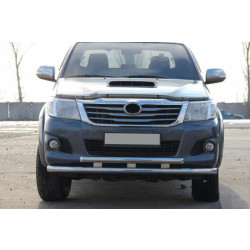Купити Передній захист ST014 (нерж.) для Toyota Hilux 2006-2015 рр