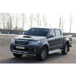 Купити Передній захист ST014 (нерж.) для Toyota Hilux 2006-2015 рр
